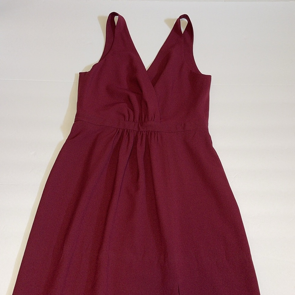 🆕 Park & Fifth “Gabriola” Burgundy Long Sleeveless Dress - Women’s Size 4 - Picture 2 of 12